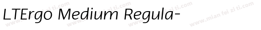 LTErgo Medium Regula字体转换